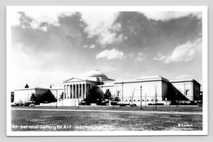 RPPC National Gallery of Art Washington DC Autos Rideout seltene Ansicht Foto Postkarte - Bild 1 von 2