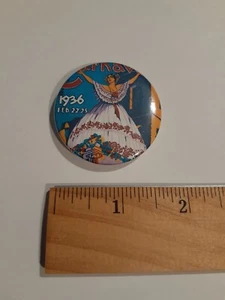 NEW 1936 Carnaval Panama Viva La Reina Vintage Style Button Pinback Pin USA SHIP - Picture 1 of 7