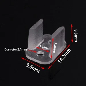 100pcs LED Neon Mounting Clips Fixing Clamps Holder for 6mm LED Strip Lights - Picture 1 of 3