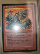 MTG wyvern misprint Goblin Grendae rare fallen empires NM