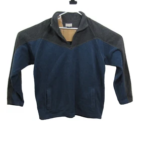 Arizona Jean Company Mens Fleece 1/4 Zip Jacket Large blue / Grey - Picture 1 of 8
