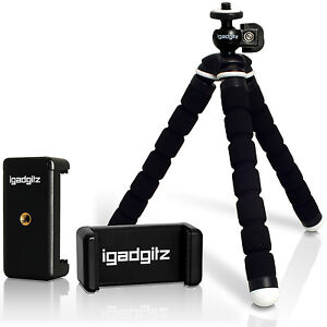 17cm Flexible Mini Stativ Foto Kamera Ständer Nikon Canon + Smartphone Halterung