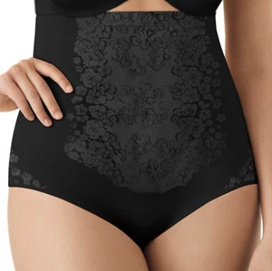 MAIDENFORM Fitsense Ultra Firm Black High Waist Brief Panty Womens S M L XL 2XL - Picture 1 of 9