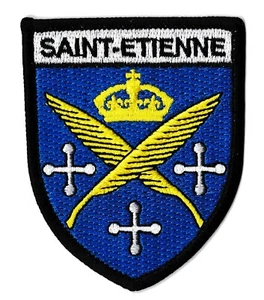 Patch Aufnäher Saint Etienne Stadt Wappen Badge Patch ASSE Thermoaufkleber - Bild 1 von 7