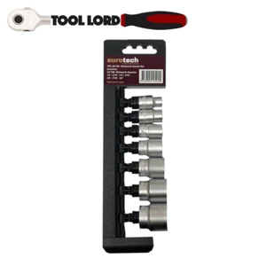 Eurotech 7 Piece 3/8" Drive Whitworth Socket Set 1/8"-1/2" on a rail ET10545 - Picture 1 of 2