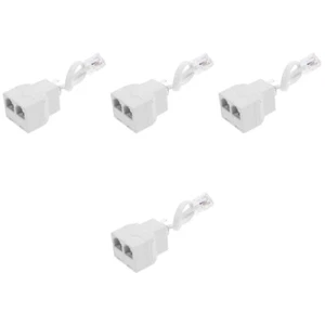 4 PCS Telefonbuchhändler Büro Klinkenadapter Splitter-Telefonleitung - Zdjęcie 1 z 12