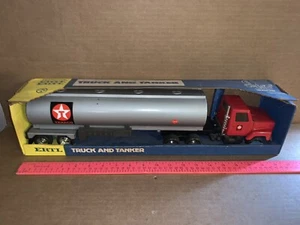 Vintage ERTL Steel 19 1/2 Inch Long 18-Wheeler Texaco Tanker Semi With Box - Picture 1 of 12