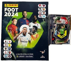 PANINI SET COMPLET COMPLETO CHAMPIONNAT FRANCE FOOT 2024 + EMPTY ALBUM VIDE MINT - Foto 1 di 2