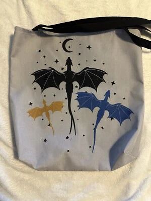 Medium Sized Fourth Wing Dragon Trio Officially Licensed Tote Bag - Image 1 of 2
