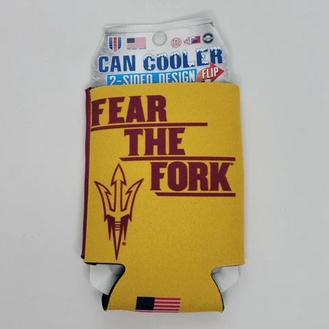 Collegiate ASU Arizona Sun Devils Can Cooler Hugger Koozie Double Sided Cover