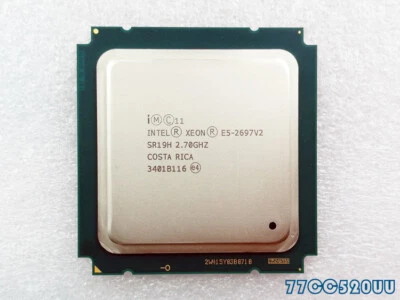 Intel Xeon E5-2697 V2 SR19H 12 Core 2.70GHz 30MB 24 Threads 130W CPU E5-2697V2  - Image 1 of 2