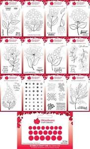 Woodware Bubble Bloom Clear Stamps - by Jane Gill - Creative Expression - Picture 1 of 60