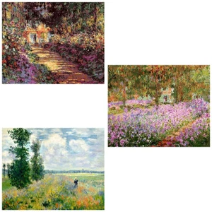 Malen nach Zahlen Erwachsene Kinder Claude Monet Berühmtes DIY Malset 40x50CM Leinwand - Bild 1 von 13