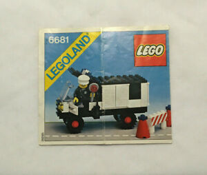 Vintage 1981 Instructions Manual Only - LEGO Police Van (6681)