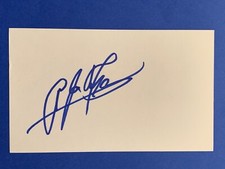 AJ FOYT (HOF) Signed 3x5 Index Card INDY 500 / DAYTONA 500 Autograph Auto A.J.