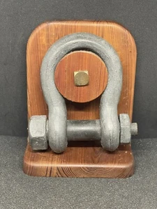 Antique Maritime Ship Anchor Shackle Screw Pin Ship Hardware Shelf Display - Picture 1 of 11