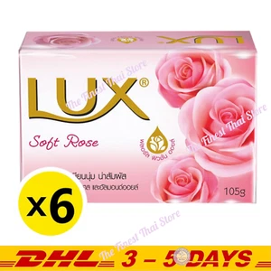 Lux Bar Soap Soft Rose Floral Fusion Oil Pink : 105g x 6 - Picture 1 of 1
