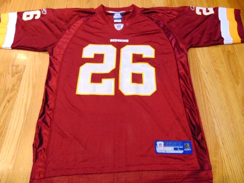 NWOT VTG REEBOK NFL EQUIPMENT WASHINGTON REDSKINS CLINTON PORTIS JERSEY SIZE L Cover