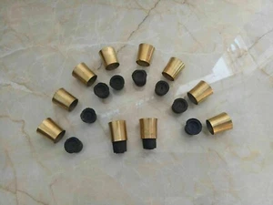 SET OF 10 SOLID BRASS SPARE TIP FOR WALKING STICK / CANE PART OF ANTIQUE CANE - Picture 1 of 6