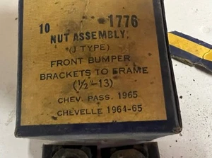 1965 Chevrolet/ Impala frame cage nuts for bumper mounting - Picture 1 of 5