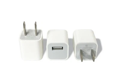Paquete de 3 Cubos Cargador de Pared USB Apple 5W Adaptador de Corriente USB-A para iPhone iPad A1385 Foto 1 de 4