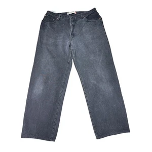 Levi's 550 Relaxed Fit Black Jeans Mens Denim Pants 40x36 - Picture 1 of 14