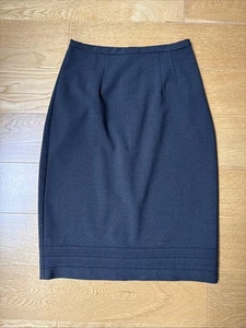 Rebecca Taylor Charcoal Gray Knee Length Pencil Skirt Size 2 - Picture 1 of 5