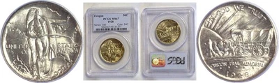 1928 Oregon Trail Commemorative Half Dollar  -  PCGS MS-67 - Image 1 of 3
