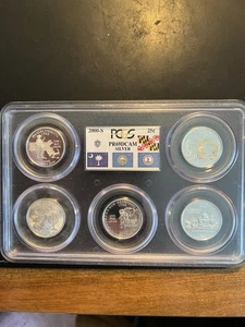 2000 S Silver State Quarter Set PCGS PR69DCAM Single Holder, Some Toning - Picture 1 of 12