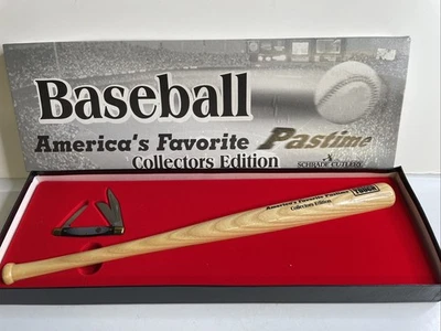 Cuchillo de Bolsillo Plegable Schrade Béisbol Pasatiempo Favorito de Estados Unidos Cubiertos de Murciélago Foto 1 de 4