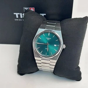 Tissot PRX Green Dial Men's Quartz Watch Stainless steel 40mm T137.410.11.091.00 - Picture 1 of 11