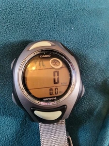 Vintage Casio Str-111-1Av Jog & Calorie, Qw.2492, - Wr.100M Baujahr.2002. - Bild 1 von 4