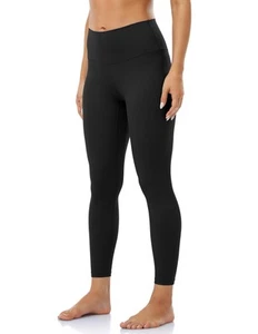 Women's Buttery Soft High Waisted Yoga Pants 7/8 Length Leggings (S, Black) - Picture 1 of 5