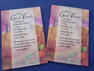 Lot of 2 Thanksgiving Cards for Good Friends - Image 1 of 3