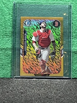 Blake Swihart 2015 Bowman Chrome Farm's Finest Mini refractor de oro FFM-BSW 08/50 Foto 1 de 2