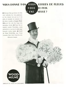 Publicité ancienne semelles talons caoutchouc Wood-Milne 1933 issue de magazine - Imagen 1 de 1