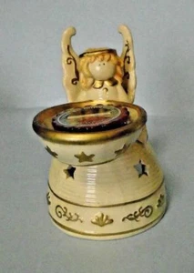 Crazy Mountain Christmas Angel Ceramic Tart Warmer With Cranberry Chutney Tart - Picture 1 of 3
