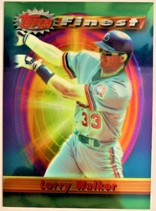 #216 Hall-of-Famer Larry Walker Montreal Expos 1994 Topps Finest 5.5" x 4" Jumbo - Picture 1 of 2
