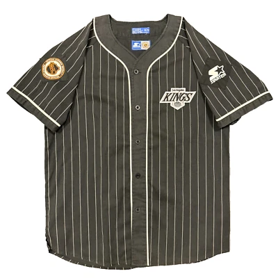 Camiseta deportiva de béisbol a rayas vintage de Los Angeles LA Kings de hockey de la NHL para hombres XL Foto 1 de 4