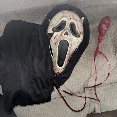 Máscara facial y disfraz de fantasma sangrante medio/L Fun World niños 8/10 jóvenes Foto 1 de 3