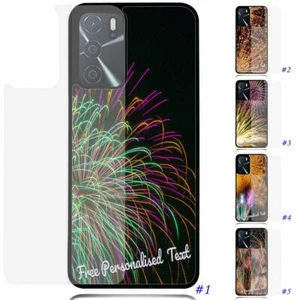 Personalised Text Glass Back Case For OPPO A52S A16 AX5s AX7 A53 A54 A94 A74 A76 - Picture 1 of 11