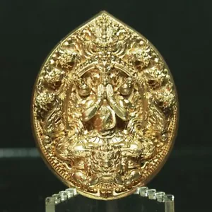 Thailändisches Amulett PHRA PIDTA PhangPhaKhan V.JomRachan Deutsch Silber 闭眼佛 Nr.148 - Bild 1 von 13