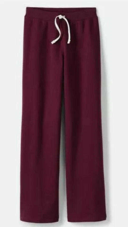 Lands' End School Uniform Girls Sweatpants Burgundy L Nwot - Image 1 of 1