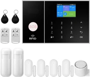 XNY 4G Alarmanlage Haus Wohnung APP Push Bewegungsmelder Fenster Tür Sirene - Bild 1 von 7