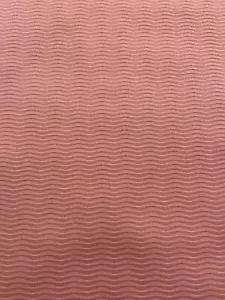 Pink Salmon Colored Textured Wavy Cotton Fabric- 1 YARD PIECE - Picture 1 of 5