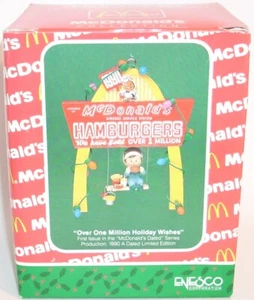 Vtg Enesco MCDONALD'S COLLECTION Treasury Christmas Ornament Holiday Wishes 1990 - Picture 1 of 3