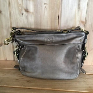 Coach Hobo Schultertasche bräunlich gold Leder einzelner Riemen Zoe F12671 - Bild 1 von 12