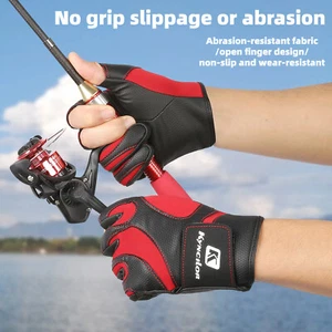 Anti-slip 3 Finger Cut Fingerless Breathable Outdoor Sport Fishing Gloves Unisex - Picture 1 of 32