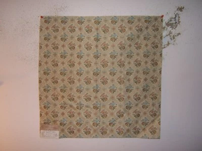 Highland Court, Tea Rose Lattice, Embroidered Floral, 26" W X 26" L, Clr Blue - Image 1 of 2