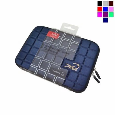 CROCO Carrying Sleeve Neoprene Cover Bag Case For 9" inch Laptop iPad Tablet N Blue
